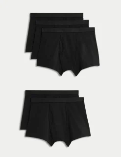 5 Pack Cotton Stretch Cool & Fresh™ Trunks
