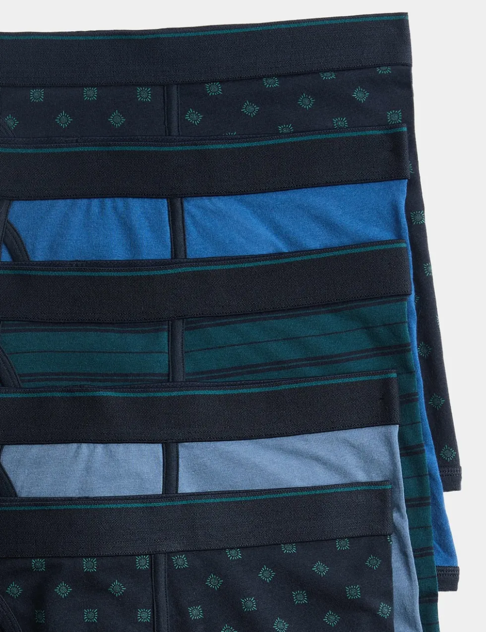 5 Pack Cotton Stretch Geometric Trunks