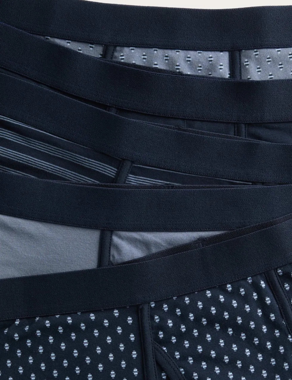 5 Pack Cotton Stretch Geometric Trunks