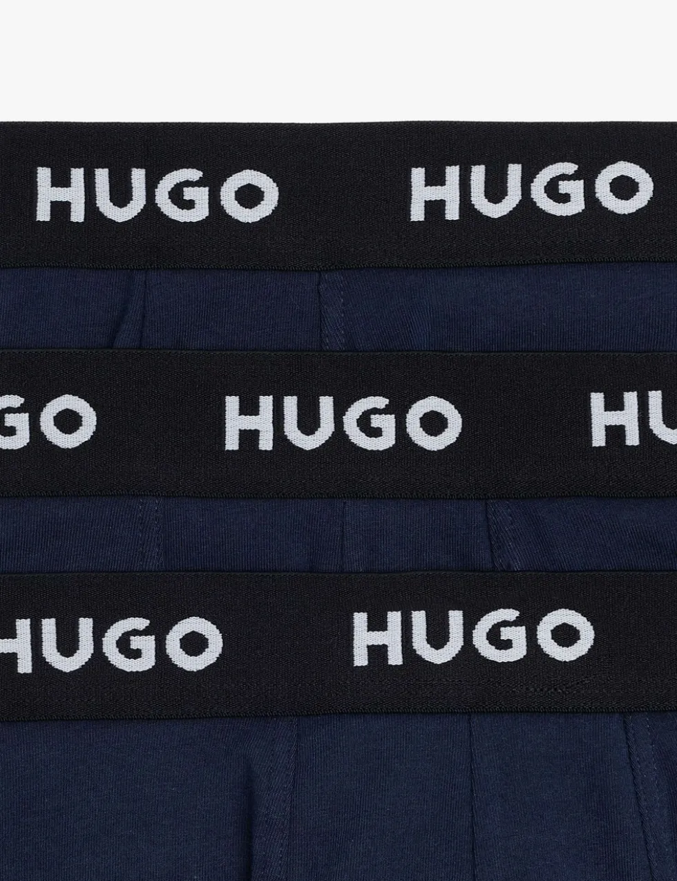 3 Pack Cotton Stretch Logo Waistband Trunks
