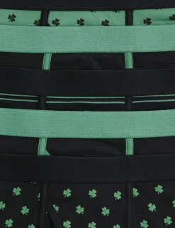 5 Pack Cotton Stretch St Patrick's day Trunks