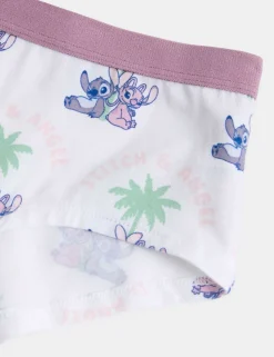 5 Pack Cotton with Stretch Lilo & Stitchâ„¢ Knickers (5-16 Yrs)