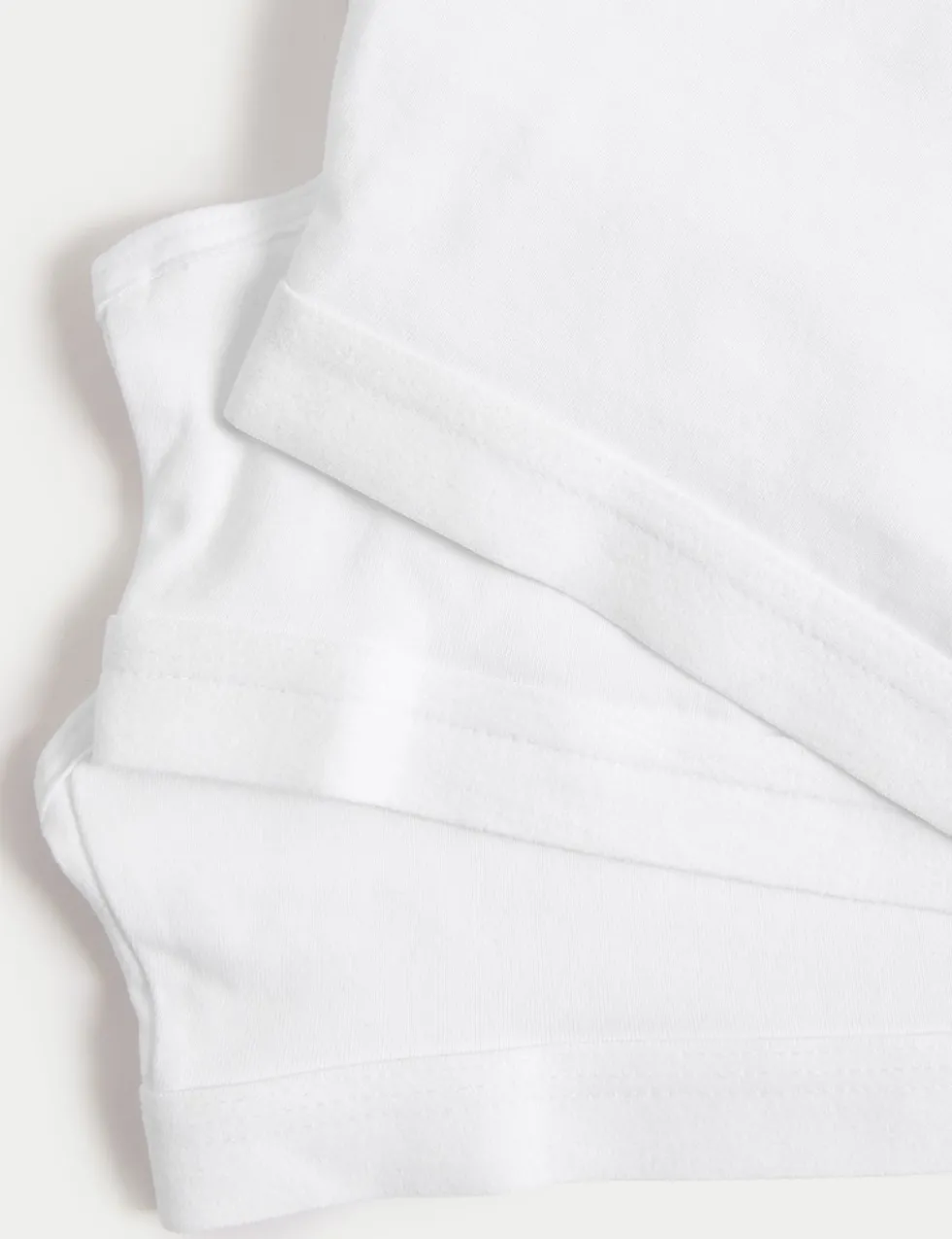 3 Pack Cotton with Stretch Crop Tops (6-16 Yrs)