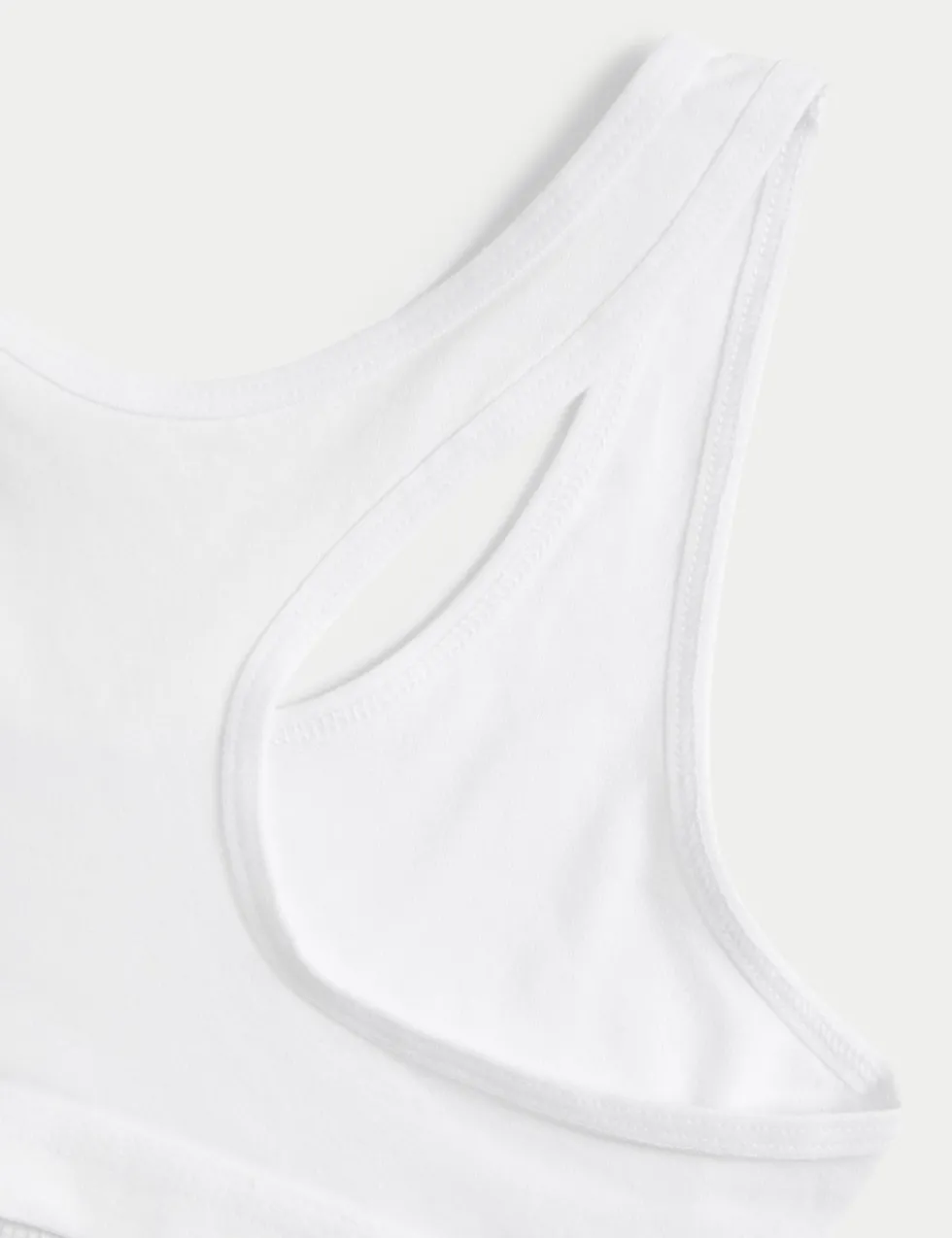 3 Pack Cotton with Stretch Crop Tops (6-16 Yrs)