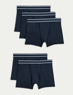 5 Pack Cotton with Stretch Trunks (5-16 Yrs)