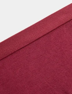 3 Pack Cotton with Stretch Ribbed Shorts (6-16 Yrs)