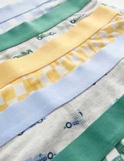 5 Pack Cotton with Stretch Checkerboard Mix Trunks (18 Mths-10 Yrs)