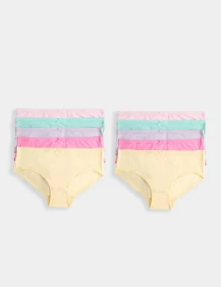 10 Pack Cotton with Stretch Knickers (2-14 Yrs)