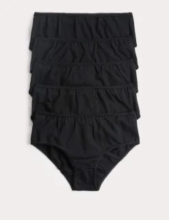 5 Pack Cotton with Stretch Stoma Knickers (2-16 Yrs)
