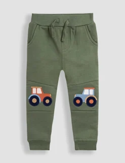 2 Pack Cotton-Rich Tractor Applique Joggers (6 Mths-7 Yrs)