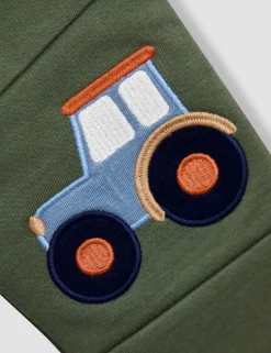 2 Pack Cotton-Rich Tractor Applique Joggers (6 Mths-7 Yrs)