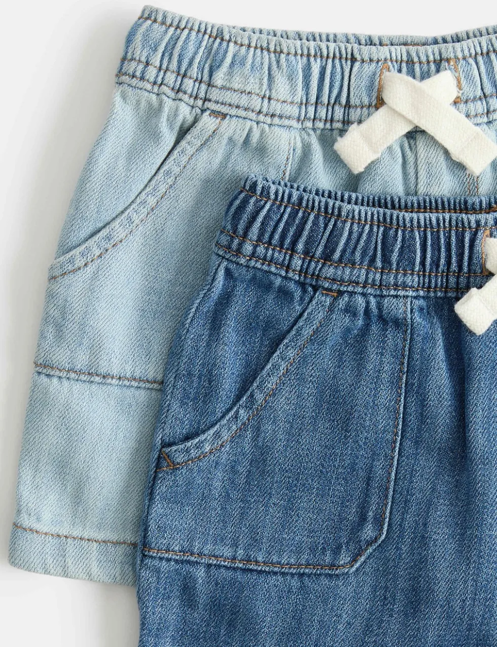 2 Pack Denim Shorts (0-3 Yrs)