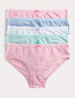 5 Pack Disney Princess™ Cotton with Stretch Knickers (18 Mths-8 Yrs)
