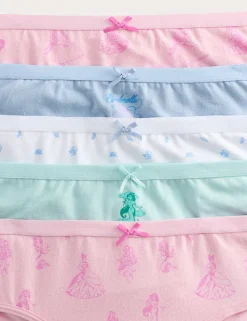 5 Pack Disney Princessâ„¢ Cotton with Stretch Knickers (18 Mths-8 Yrs)