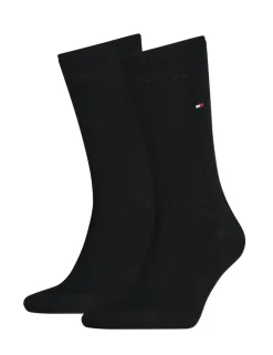 2 Pack Embroidered Logo Cotton Rich Socks