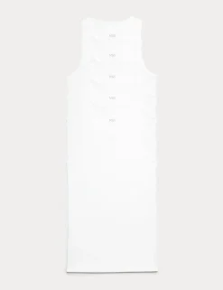 5 Pack Essential Cotton Sleeveless Vests