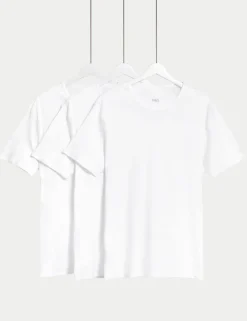 3 Pack Essential Cotton T-Shirt Vests