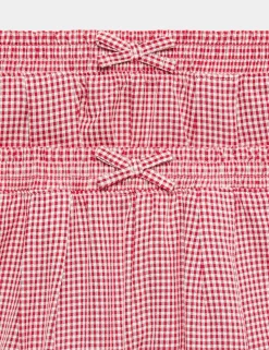 2 Pack Gingham Easy To Iron School Shorts (3-14 Yrs)