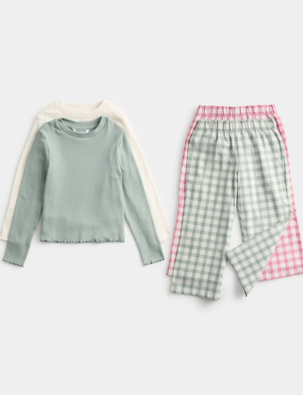 2 Pack Gingham Pyjama Sets (1-8 Yrs)