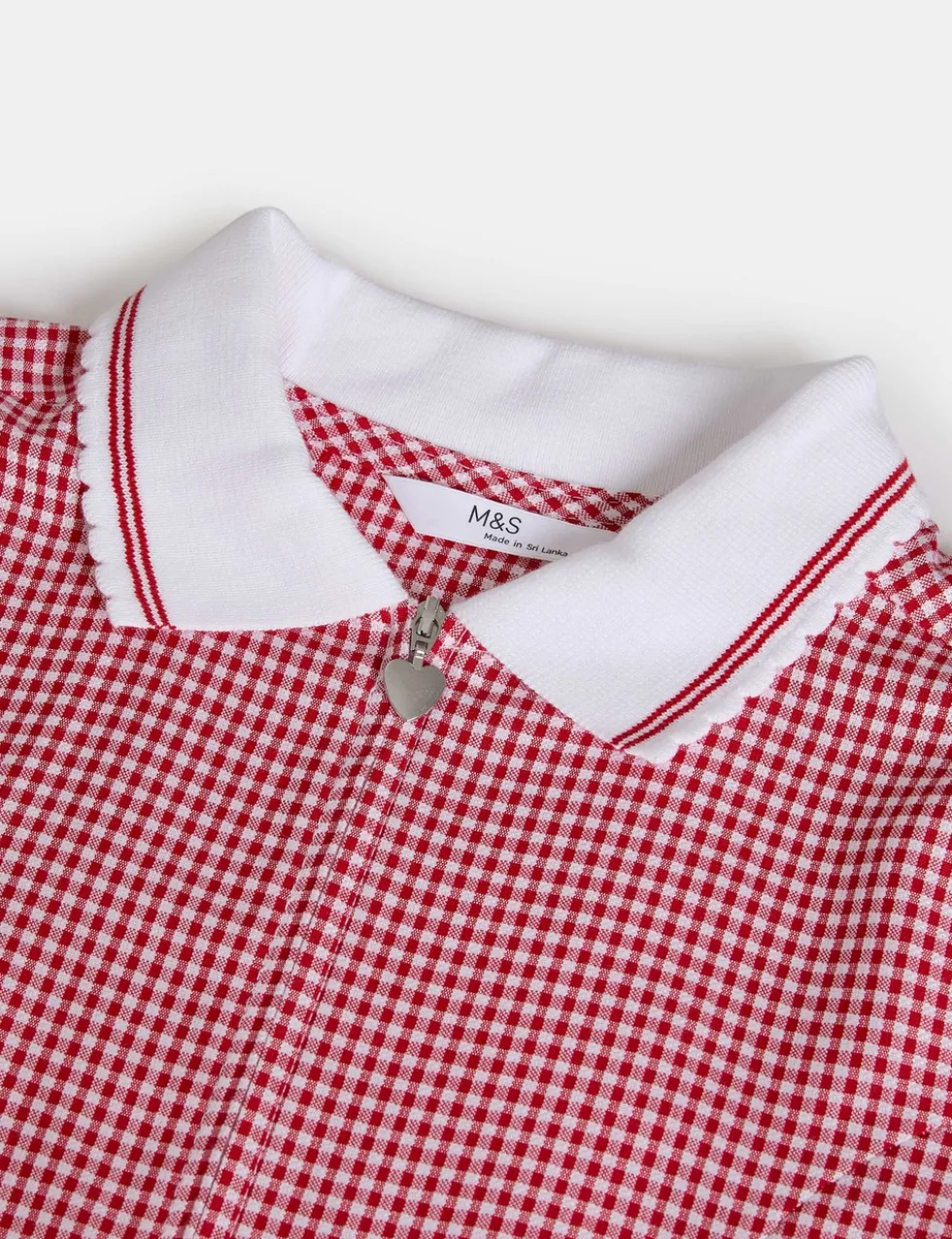 2 Pack Girls' Gingham School Dress (2-14 Yrs)