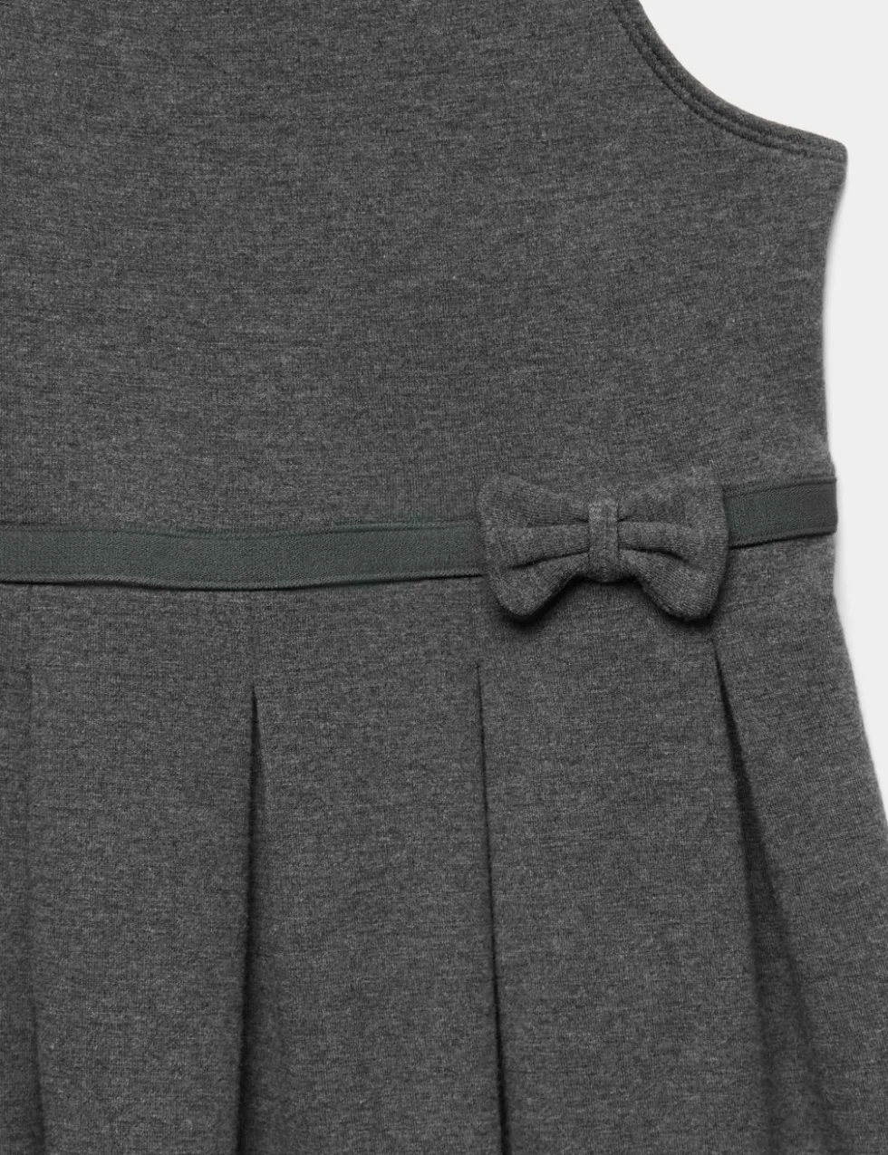 2 Pack Girls' Jersey Bow School Pinafores (2-12 Yrs)
