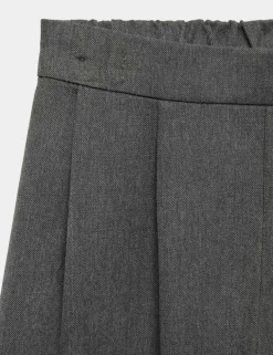 2 Pack Girls' Pleat Front Shorts (4-14 Yrs)