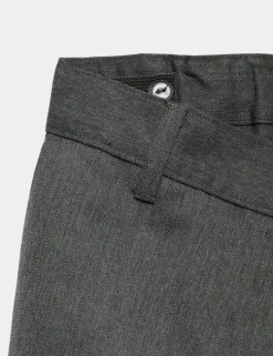 2 Pack Girls' Skinny Leg School Trousers (2-18 Yrs)