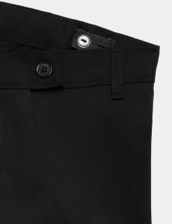 2 Pack Girls' Slim Leg School Trousers (2-18 Yrs)