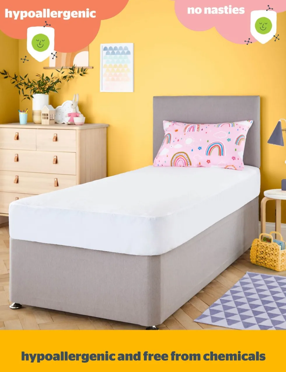 2 Pack Healthy Growth Mattress Protectors