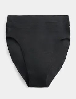 3 Pack Heavy Absorbency No VPL Period High Leg Knickers