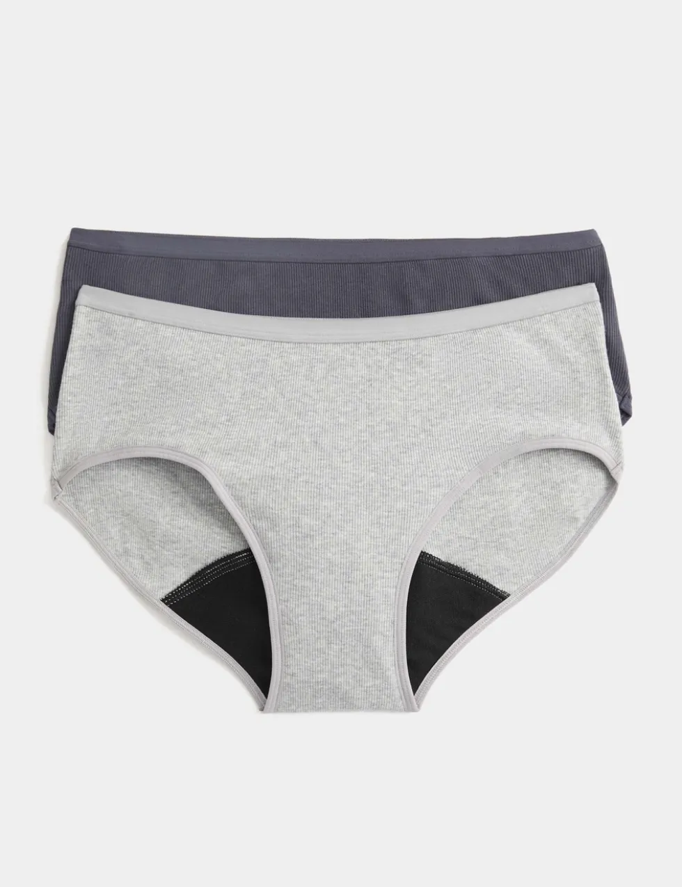 2 Pack Heavy Absorbency Period Knickers Low Rise Short