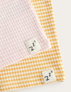 2 Pack Henley Ribbed Short Pyjamas (9 Mths-8 Yrs)