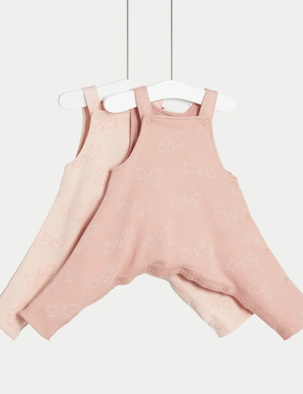 2 Pack Hip Dysplasia Cotton Rich Dungarees (7lbs-1 Yrs)