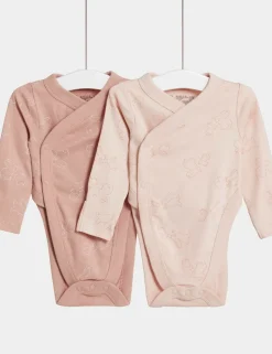 2 Pack Hip Dysplasia Pure Cotton Bodysuits (7lbs-1 Yrs)