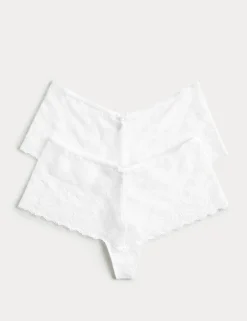 2 Pack Ida Lace High Rise Knicker Shorts