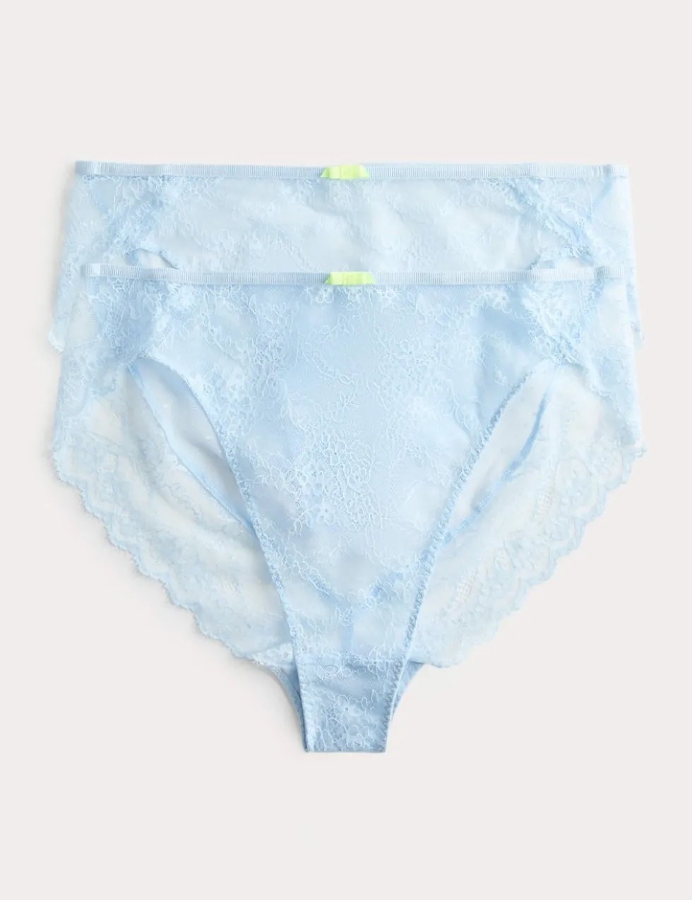 2 Pack Ida Lace High Waisted High Leg Knickers