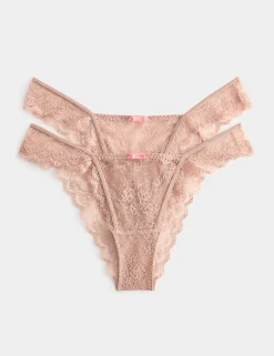 2 Pack Ida Lace Miami Knickers