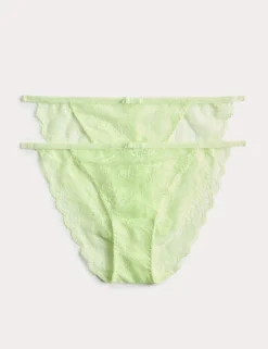 2 Pack Ida Lace Tanga Bikini Kickers