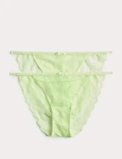 2 Pack Ida Lace Tanga Bikini Kickers
