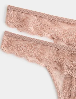 2 Pack Ida Lace Thongs