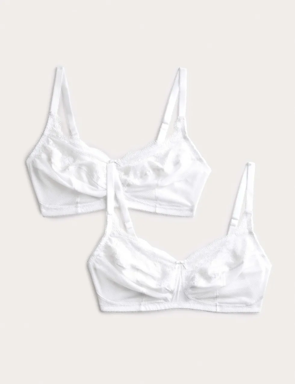 2 Pack Jasmine Lace Total Support Bras (B-H)
