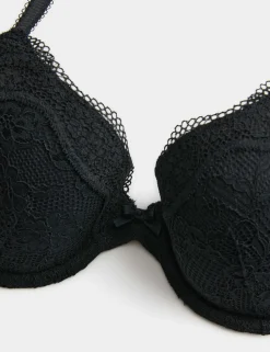 2 Pack Jasmine Lace Wired Demi Cup Bras (A-E)
