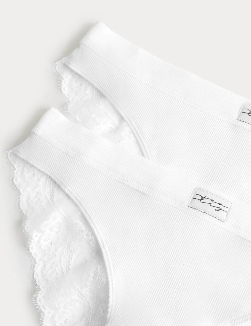 2 Pack Juni Cotton Rib Brazilian Knickers