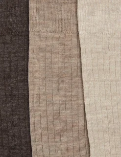 3 Pack Lambswool Rich Socks