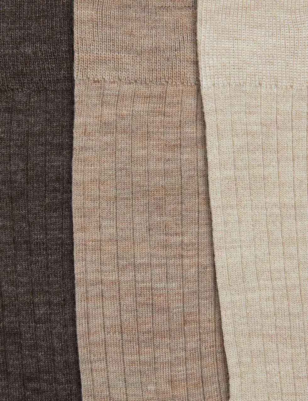 3 Pack Lambswool Rich Socks