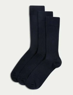 3 Pack Lambswool Rich Socks