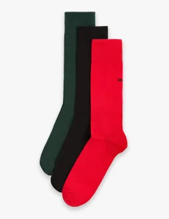 3 Pack Logo Cotton Rich Socks