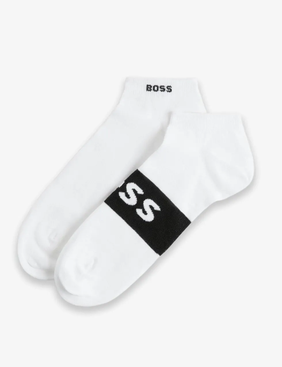 2 Pack Logo Cotton Rich Trainer Socks