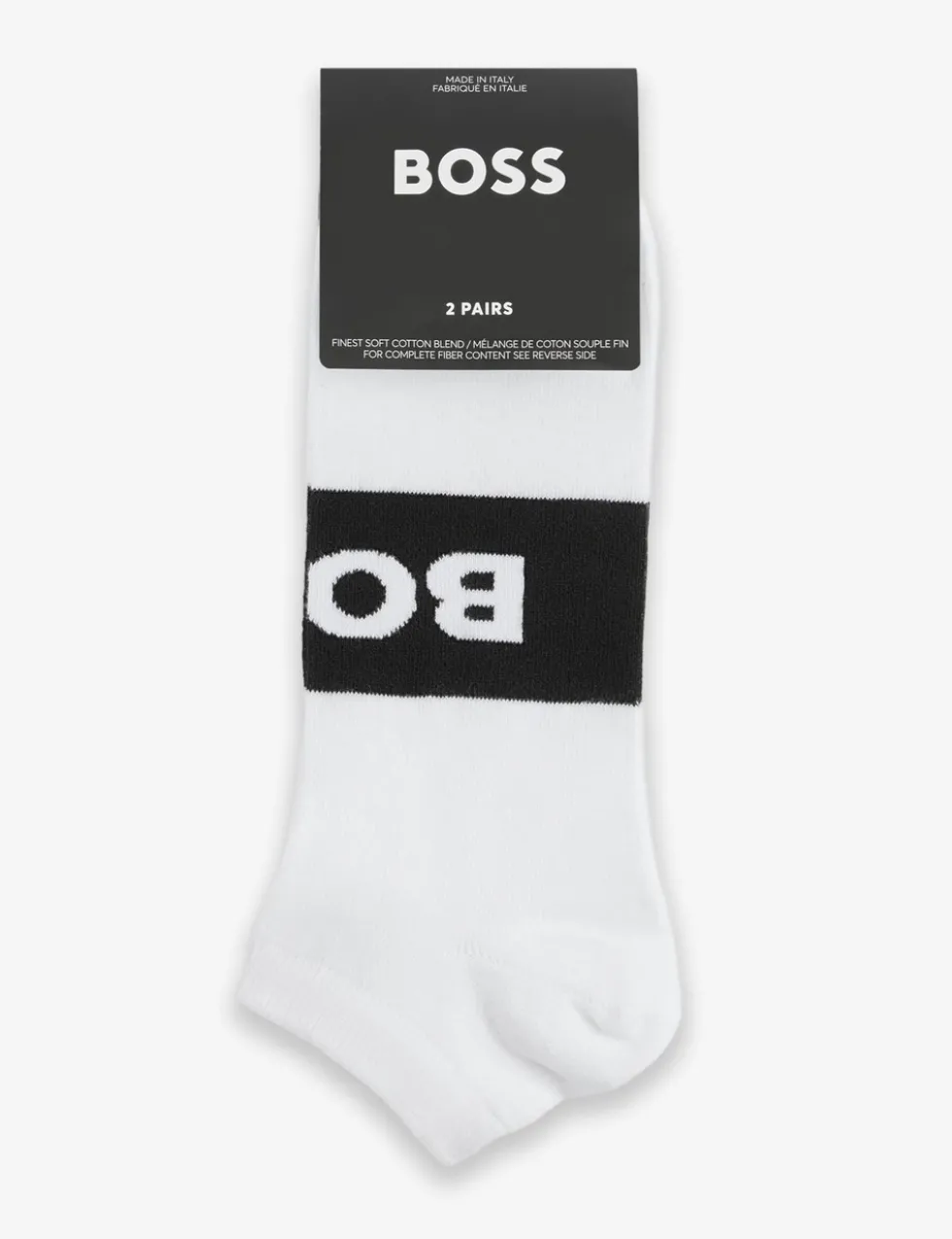 2 Pack Logo Cotton Rich Trainer Socks