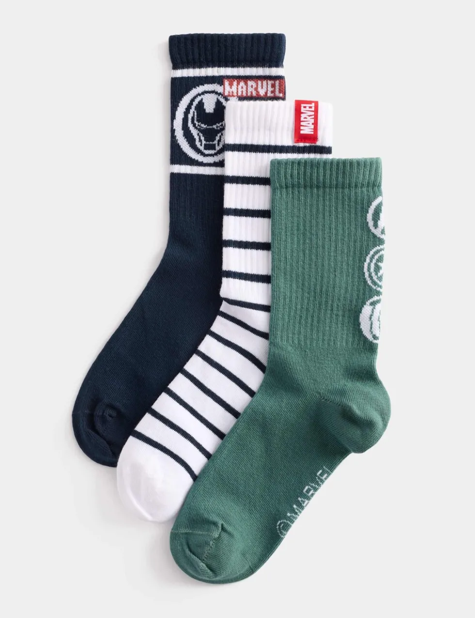 3 Pack Marvel™ Ankle Socks (6 Small - 7 Large)